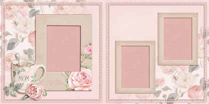 Easy Morning Mom - Scrapbook Layout - 26-170