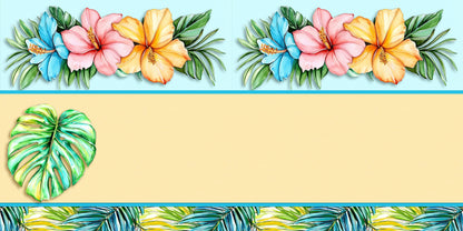 Bright Vacation Floral NPM - Scrapbook Layout - 26-335