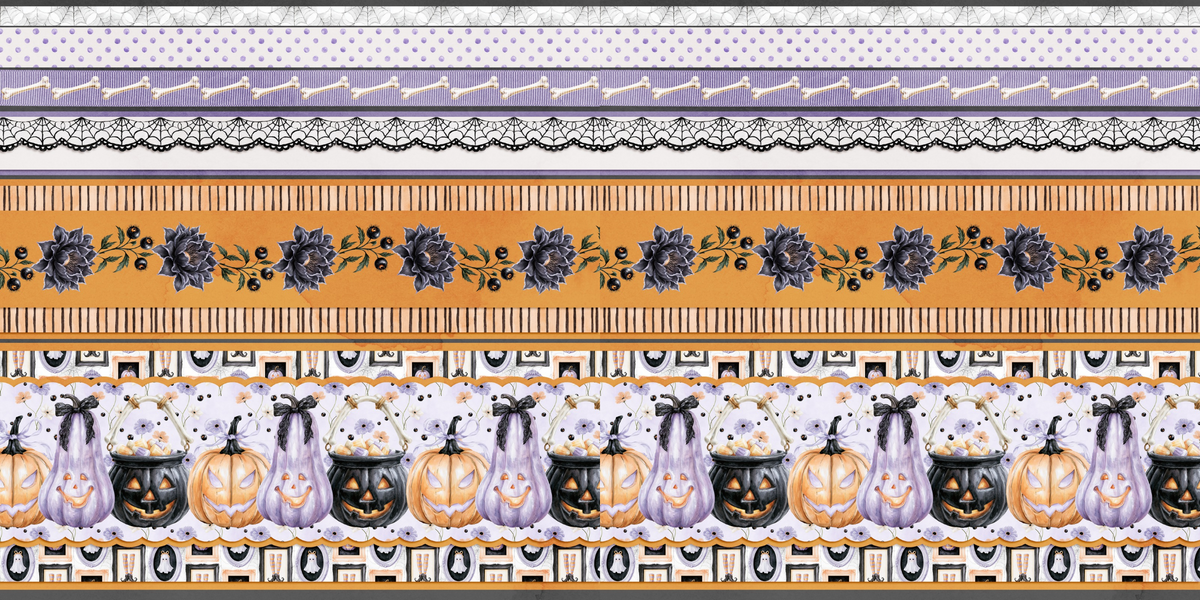 Witching Hour Washi-Borders Pumpkins - 26-397
