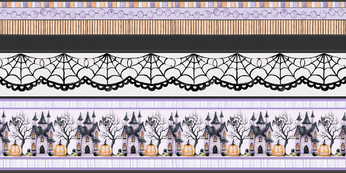 Witching Hour Washi-Borders Houses - 26-396