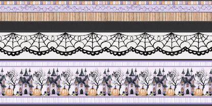 Witching Hour Washi-Borders Houses - 26-396