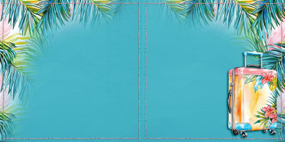 Bright Vacation Luggage NPM - Scrapbook Layout - 26-333
