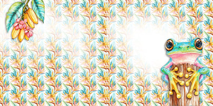 Bright Vacation Frog NPM - Scrapbook Layout - 26-327