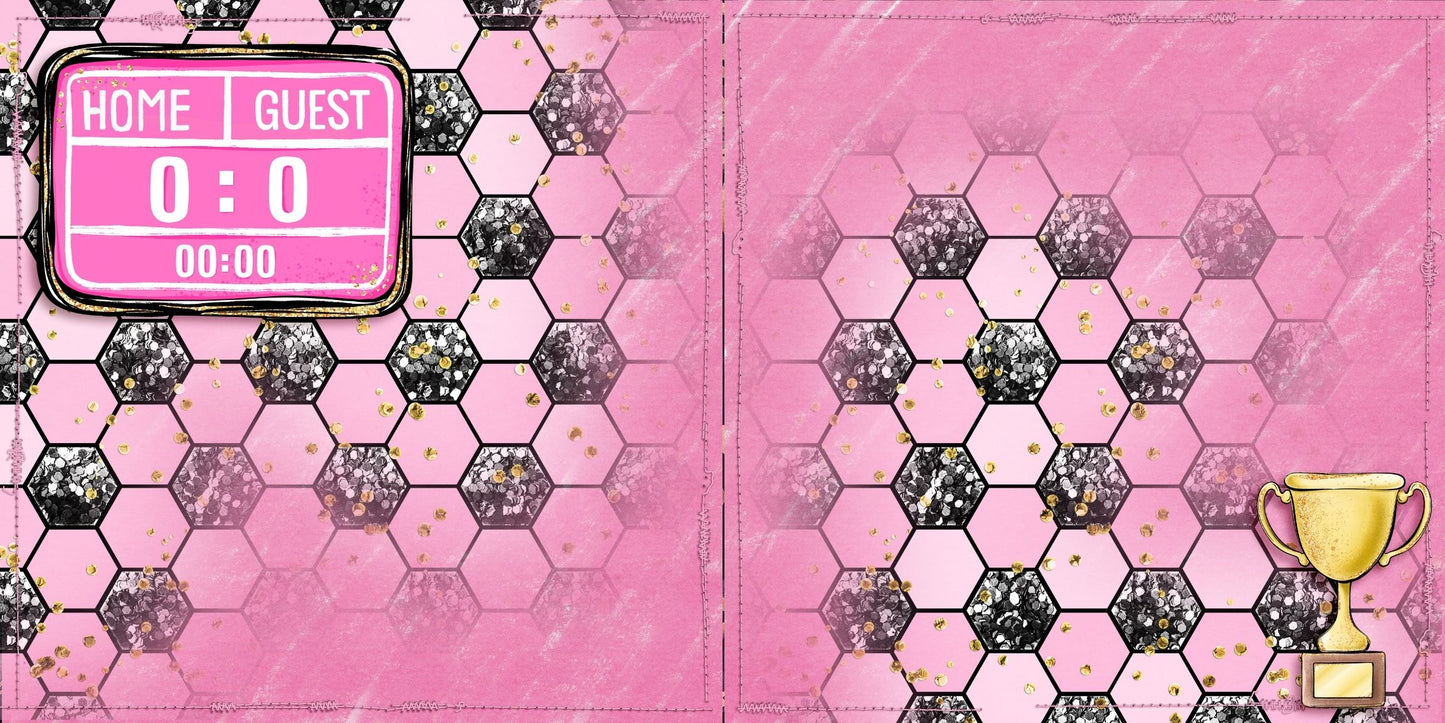 Soccer Girl Trophy NPM - Scrapbook Layout - 26-287