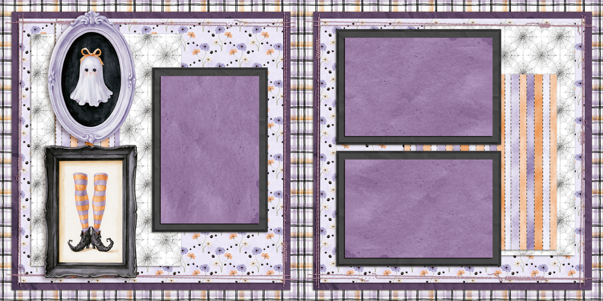 Witching Hour Wall Art - Scrapbook Layout - 26-386