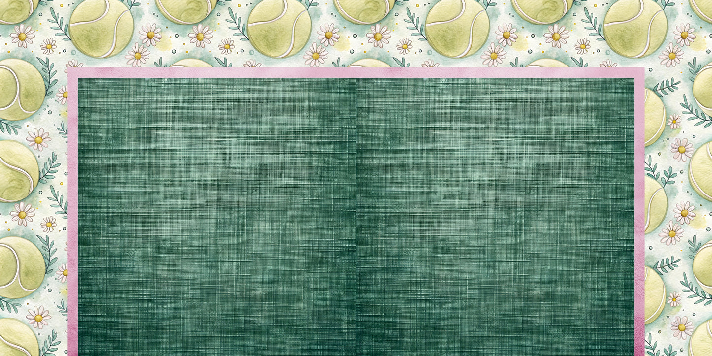 Coquette Tennis NPM - Scrapbook Layout - 26-160