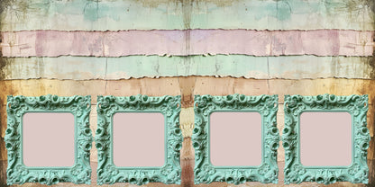 Spring Harmony 1 - Scrapbook Layout - 26-208