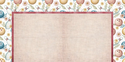 Coquette Bowling NPM - Scrapbook Layout - 26-161