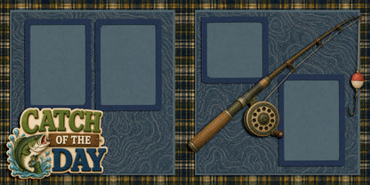 Catch of the Day - Scrapbook Layout - 26-246