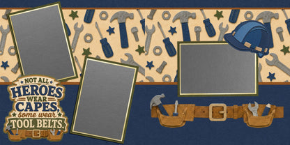 Heroes Tool Belts - Scrapbook Layout - 26-228