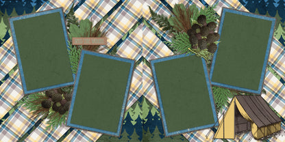 Nature - Set of 5 Double Page Scrapbook Layouts - 1161