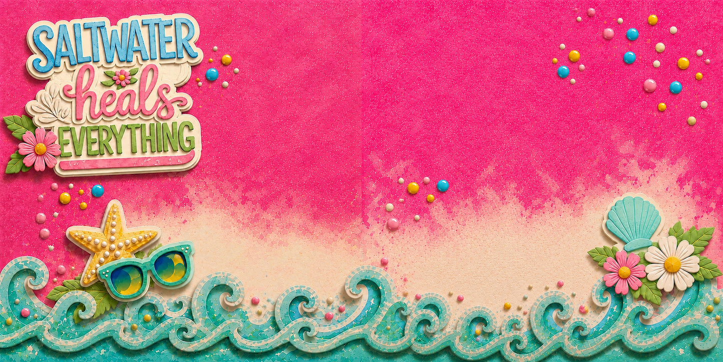 Saltwater NPM - Scrapbook Layout - 26-217