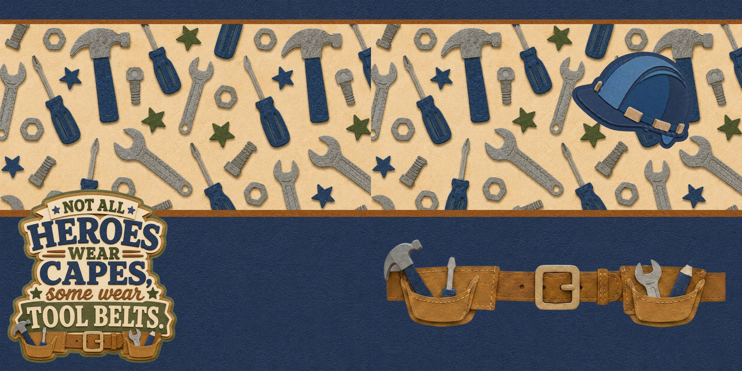 Heroes Tool Belts NPM - Scrapbook Layout - 26-229