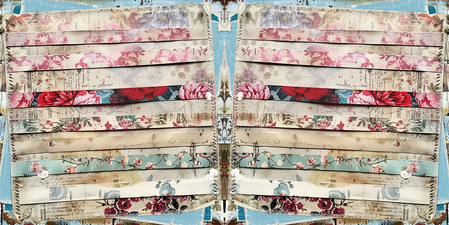 Spring Washi Strips NPM - Set of 5 Double Page Scrapbook Layouts - 26-1032