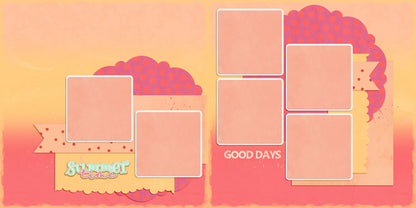 Summer Time - Scrapbook Layout - 26-224