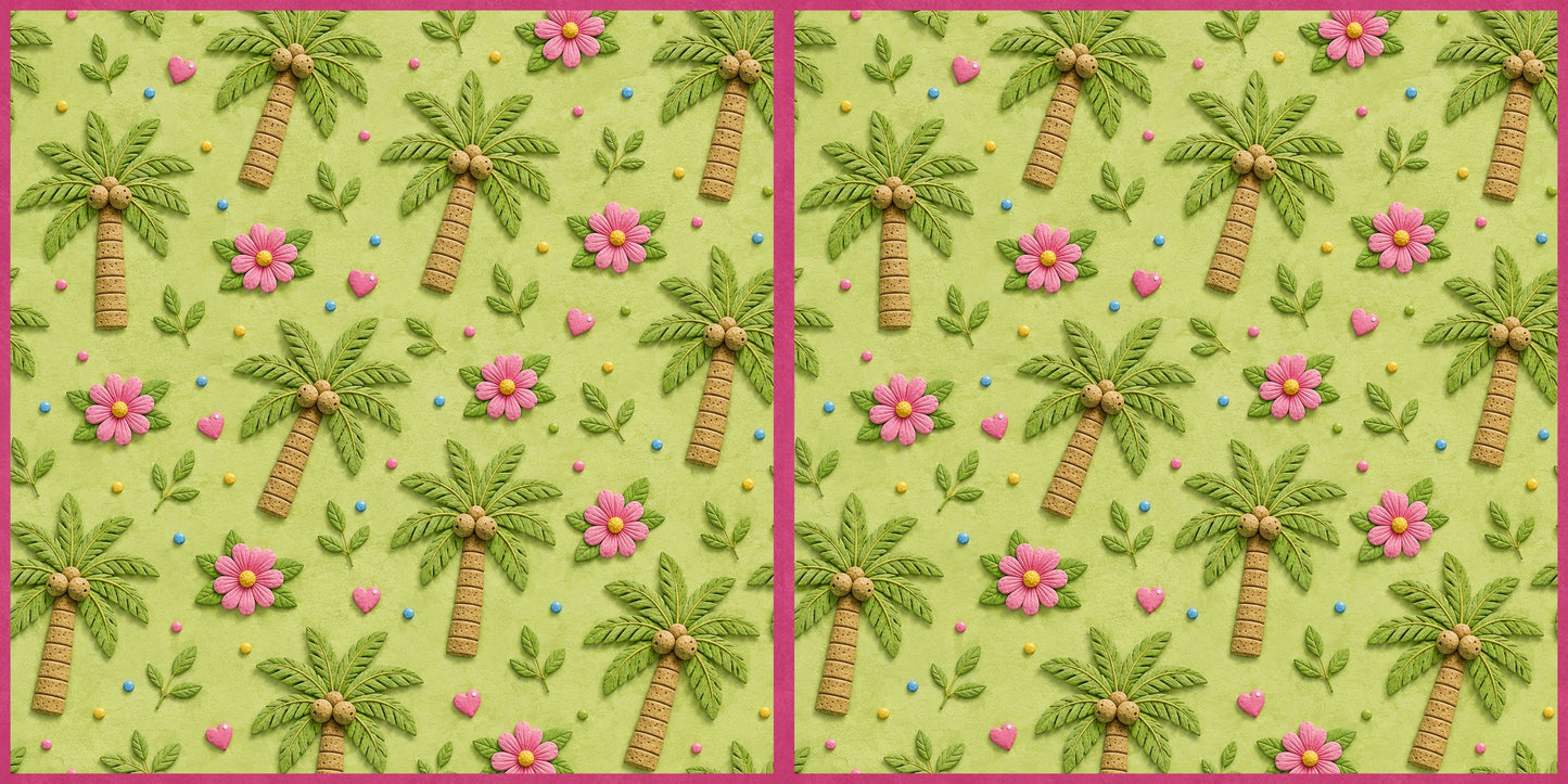 Pinky Palms NPM - Scrapbook Layout - 26-220
