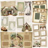 Rustic Wedding - Set of 5 Double Page Layouts - 1762
