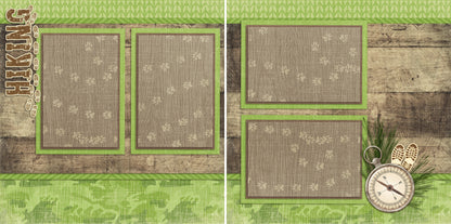 Nature - Set of 5 Double Page Scrapbook Layouts - 1161