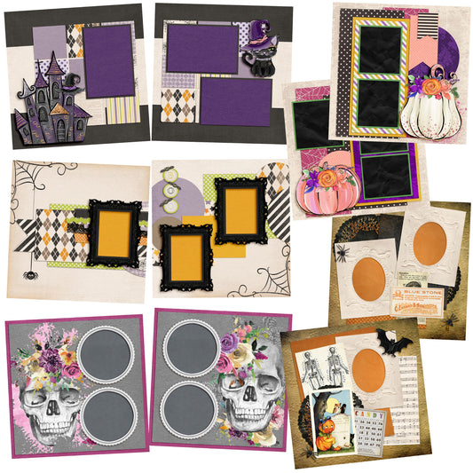 It's Halloween - Set of 5 Double Page Layouts - 1453