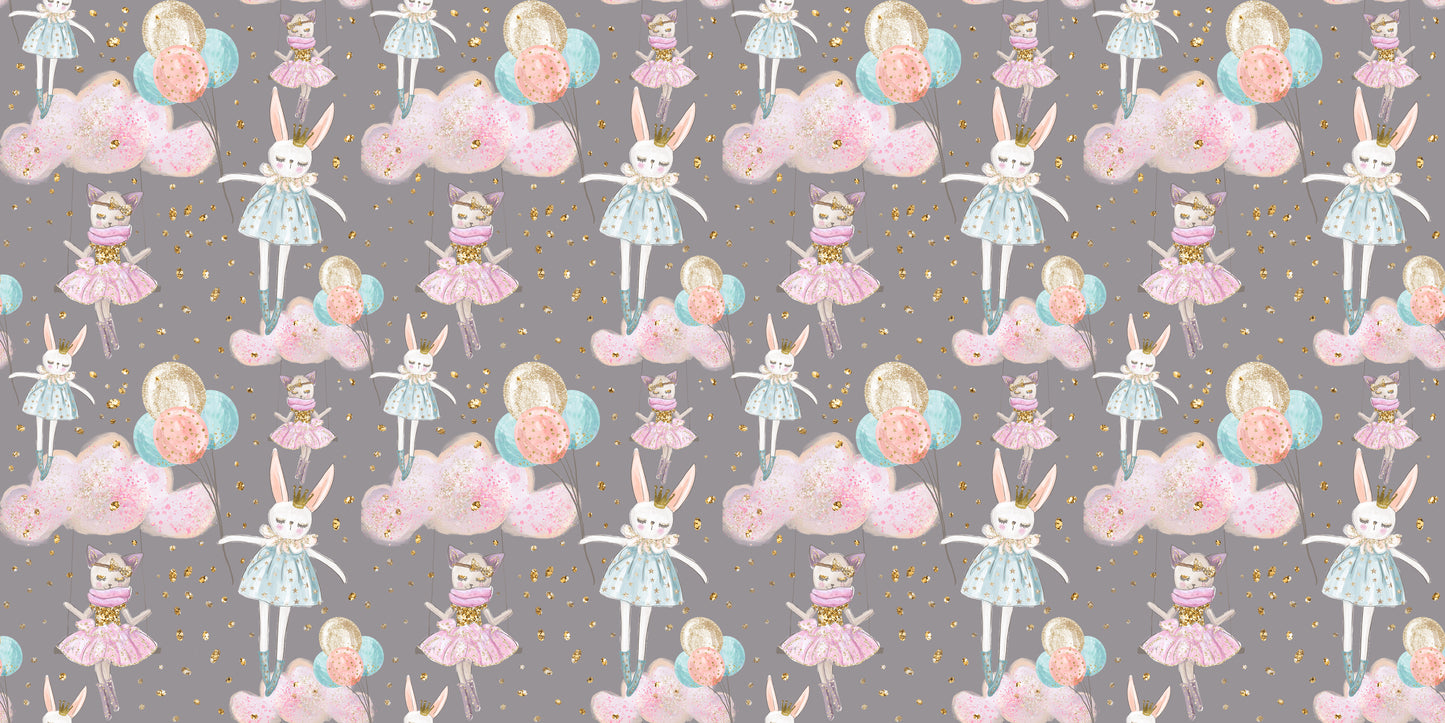 Sweet Dreams Bunny Pink Clouds - Papers - 23-378