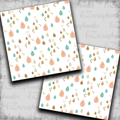 Sweet Dreams Raindrops White - Papers - 23-383