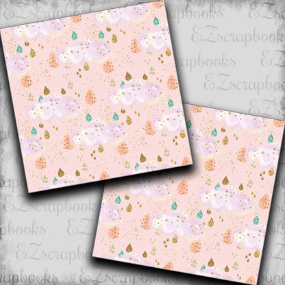 Sweet Dreams Raindrops Peach - Papers - 23-384