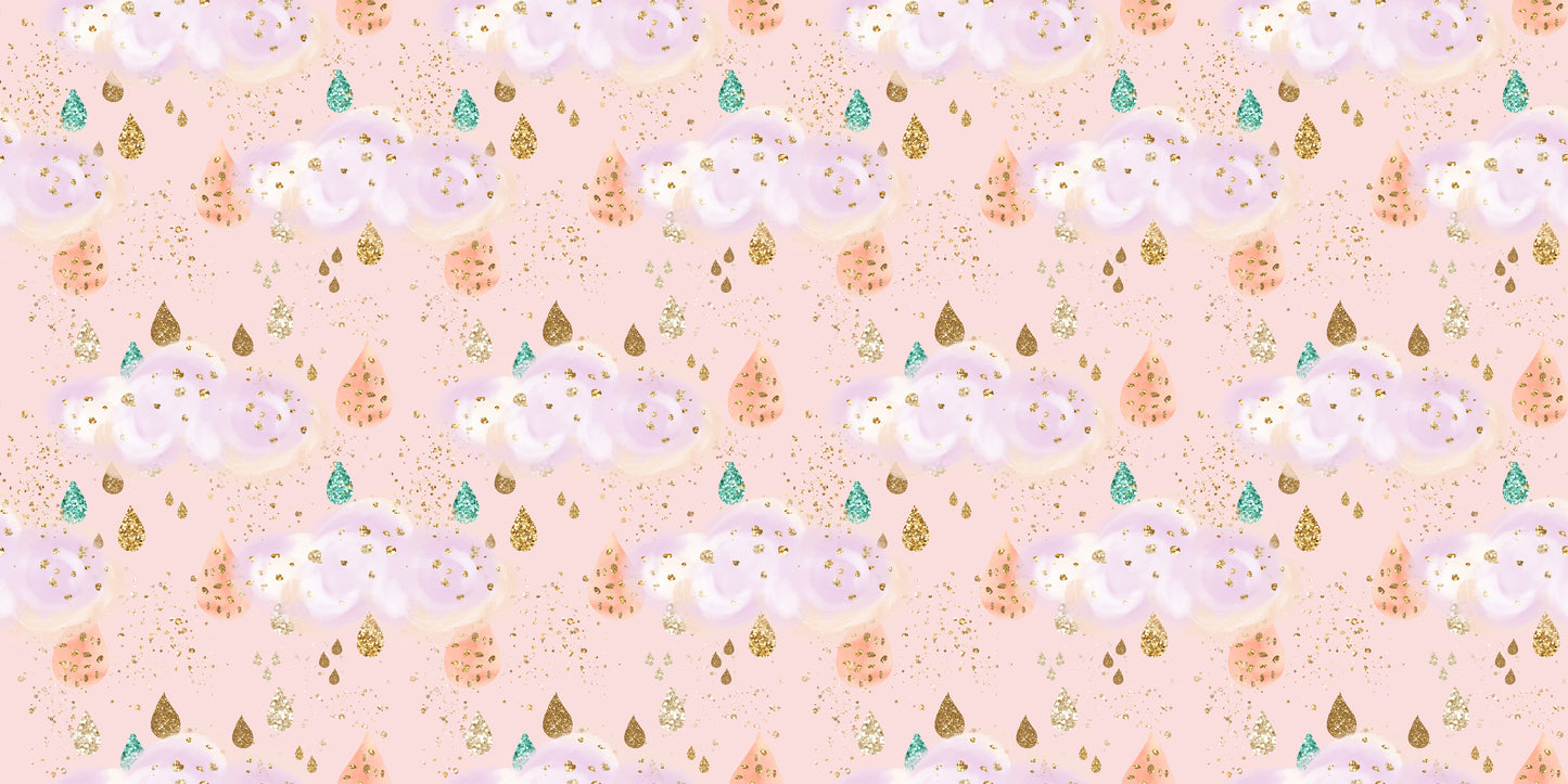 Sweet Dreams Raindrops Peach - Papers - 23-384