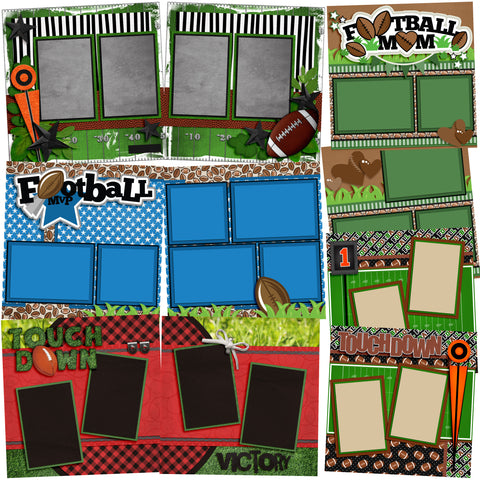 Touchdown - Set of 5 Double Page Layouts - 1307