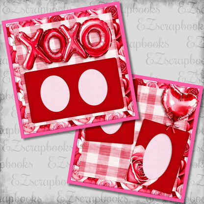 XOXO - Scrapbook Layout - 26-046