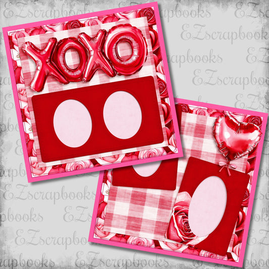 XOXO - Scrapbook Layout - 26-046