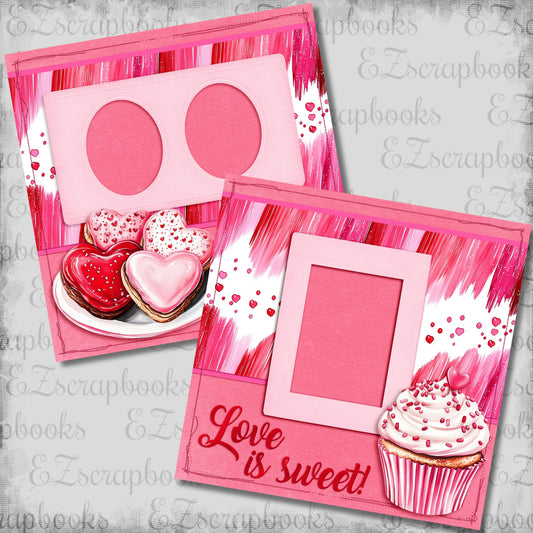 Love is Sweet - Scrapbook Layout - 26-042