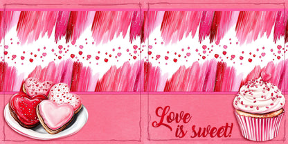 Love is Sweet NPM - Scrapbook Layout - 26-043
