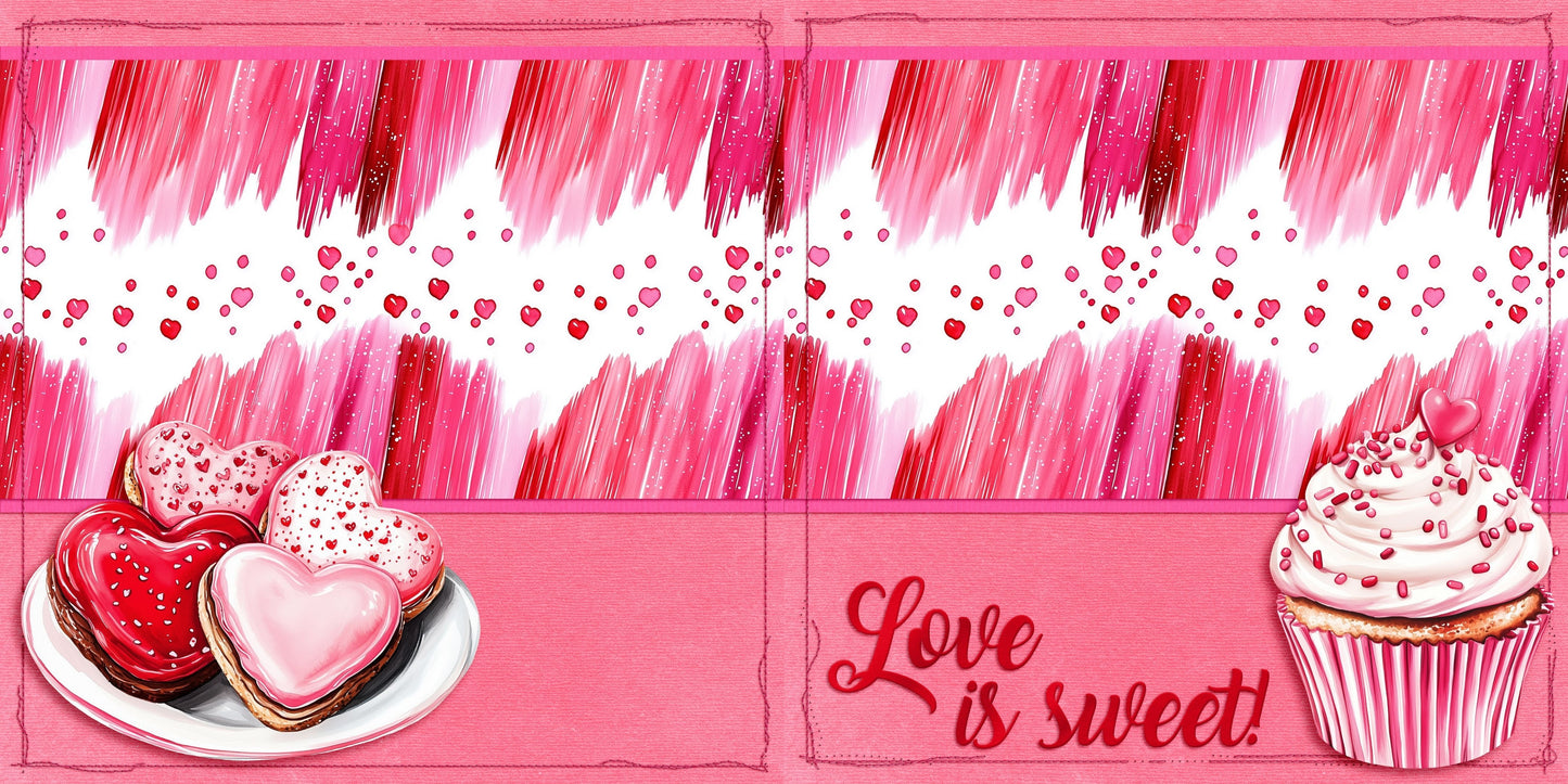 Love is Sweet NPM - Set of 5 Double Page Scrapbook Layouts - 26-1007