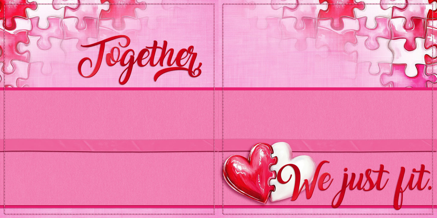 Love is Sweet NPM - Set of 5 Double Page Scrapbook Layouts - 26-1007