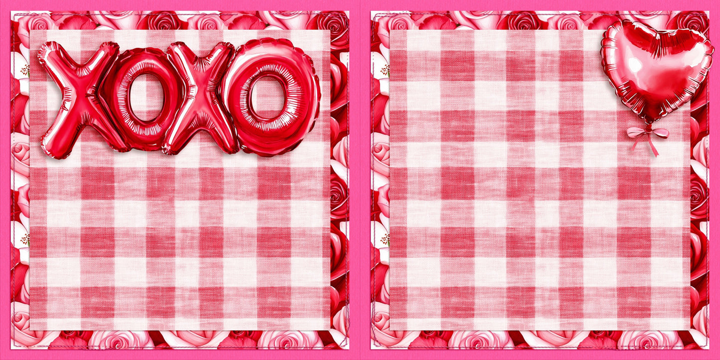 Love is Sweet NPM - Set of 5 Double Page Scrapbook Layouts - 26-1007
