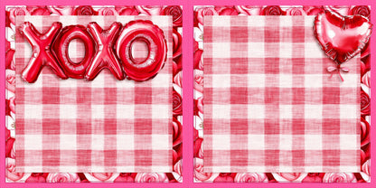 Love is Sweet NPM - Set of 5 Double Page Scrapbook Layouts - 26-1007