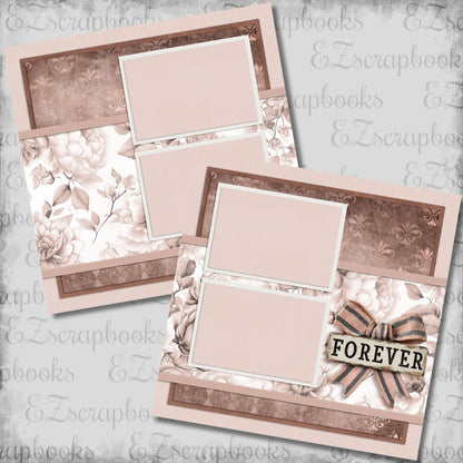 Forever - Love Valentine Scrapbook Layout - 26-052