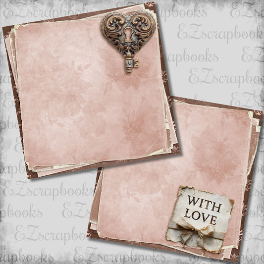 With Love NPM - Love Valentine Scrapbook Layout - 26-055