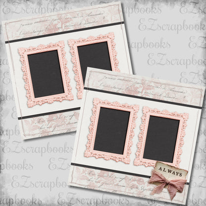 Always - Love Valentine Scrapbook Layout - 26-058