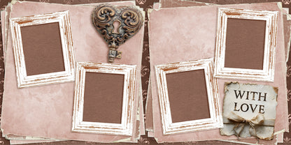 Always & Forever - Set of 5 Double Page Scrapbook Layouts - 26-1004