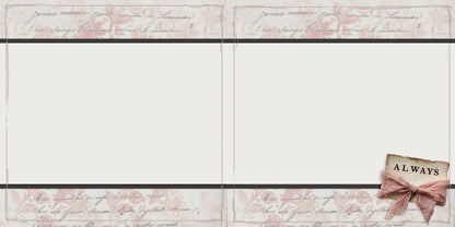 Always & Forever NPM - Set of 5 Double Page Scrapbook Layouts - 26-1005