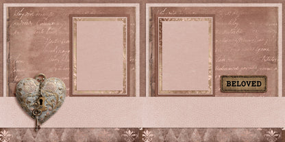 Always & Forever - Set of 5 Double Page Scrapbook Layouts - 26-1004