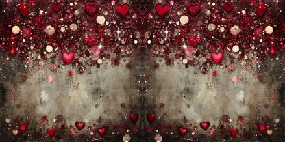 Valentine Sparkle Hearts NPM - Scrapbook Layout - 26-069