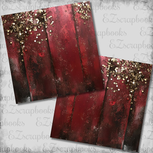 Valentine Sparkle Wood NPM - Scrapbook Layout - 26-071