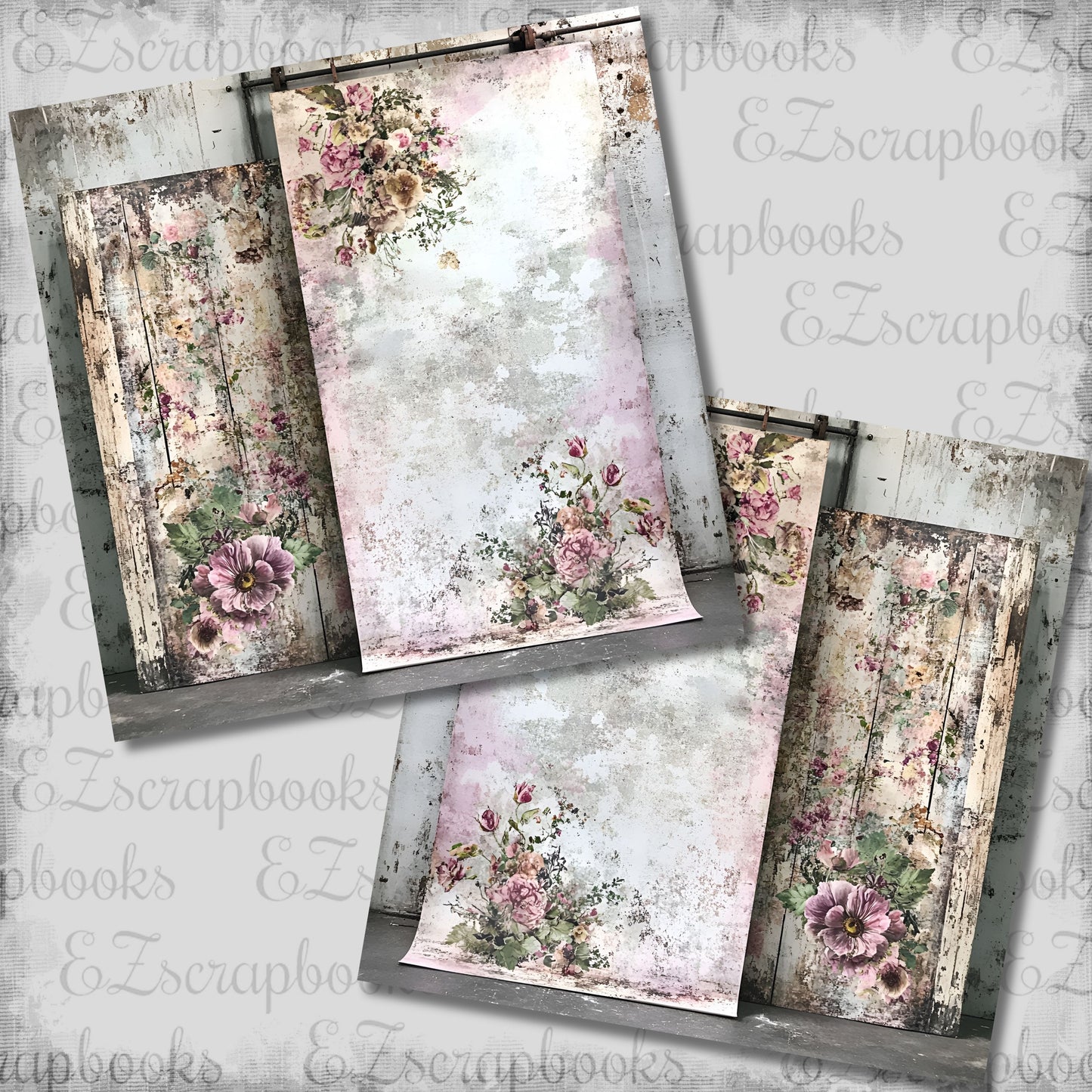 Vintage Romance Design 1 NPM - Scrapbook Layout - 26-197