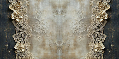 Vintage Lace Light NPM Scrapbook Layout - 26-077