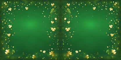 Floating Clovers NPM - St Patrick's Scrapbook Layout - 26-093