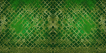 Celtic Gold Grid NPM - St Patrick's Scrapbook Layout - 26-092