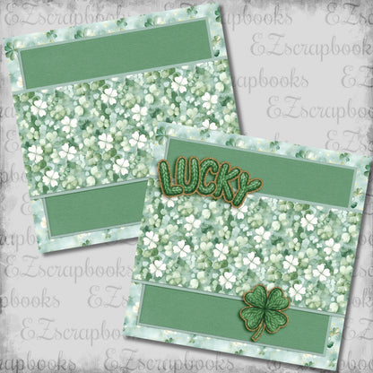 Lucky NPM - St Patrick's Scrapbook Layout - 26-121