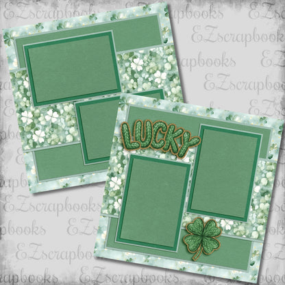 Lucky - St Patrick's Scrapbook Layout - 26-120